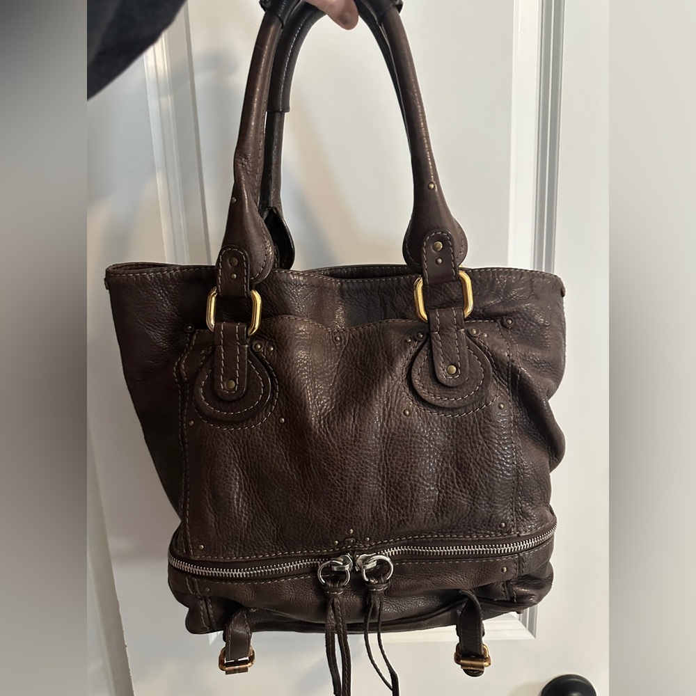Chloe large paddington hobo bag in dark brown leather. Gorgeous - Picture 7 of 7